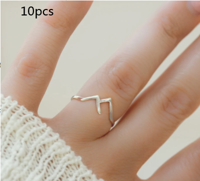 Mountain-shaped Copper Creative Custom Ladies Ring - Fun Gifts & More