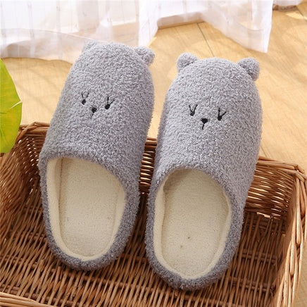 Plush Bedroom Cotton Fluffy Slippers - Fun Gifts & More