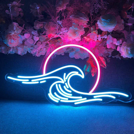 Neon Sign Mountain and Flow Water Led Lamp - Fun Gifts & More