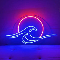 Neon Sign Mountain and Flow Water Led Lamp - Fun Gifts & More