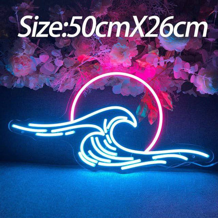 Neon Sign Mountain and Flow Water Led Lamp - Fun Gifts & More