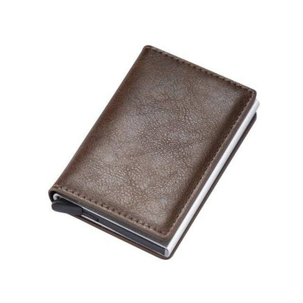 Card Holder Wallet Anti-theft Brush Design - Fun Gifts & More