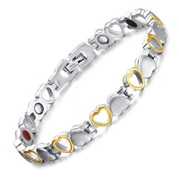 Titanium steel magnet bracelet hearts - Fun Gifts & More