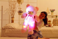 Creative Light Up LED Teddy Bear Stuffed Animals Plush Toy Colorful Glowing Christmas Gift For Kids Pillow - Fun Gifts & More