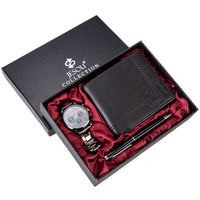 Men's Gift Set Beautifully Wrapped Watch  Wallet Pen Set - Fun Gifts & More