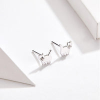 S925 cat earrings in sterling silver - Fun Gifts & More