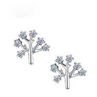 S925 sterling silver Christmas tree earrings - Fun Gifts & More