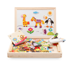 Multifunctional Magnetic Kids Puzzle Drawing Board Educational Toys Learning Wooden Puzzles Toys For Children Gift - Fun Gifts & More