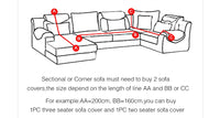 Single double triple four seater sofa cover - Fun Gifts & More