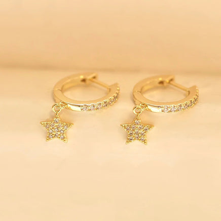 Sterling silver star earrings - Fun Gifts & More