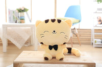 45cm Cute New style cat plush toys stuffed animals colorful big face cat doll kids pillow baby cushion pink/blue - Fun Gifts & More