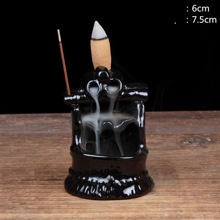 Mini Ceramic Backflow Incense Burner - Fun Gifts & More