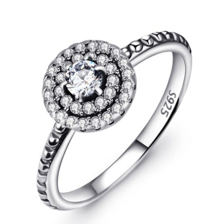 925 Sterling Silver Diamante Ring - Fun Gifts & More