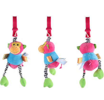 Baby Kids Rattles Toys Cotton Stroller Pram Crib Hanging Soft Plush Toys Animal Clip Baby Crib Bed Hanging Bells Toys For Babies - Fun Gifts & More