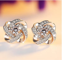 S925 Sterling Silver Stud Earrings with Diamond Stud Earrings - Fun Gifts & More