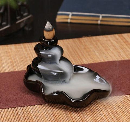 Black Ceramic Incense Burner - Fun Gifts & More