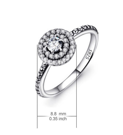 925 Sterling Silver Diamante Ring - Fun Gifts & More