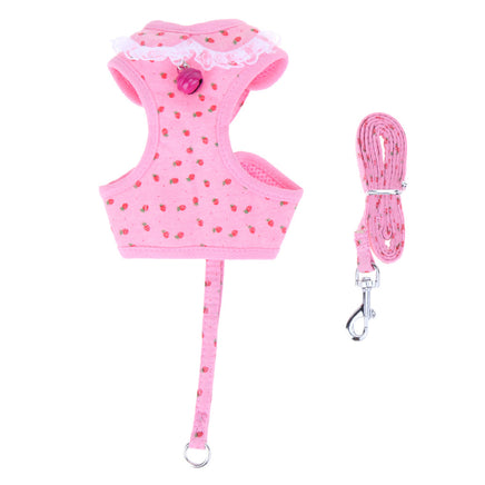 Pet Strawberry Chest Rope - Fun Gifts & More