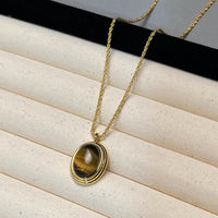 Tiger Eye Necklace Retro Minority - Fun Gifts & More