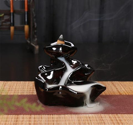 Black Ceramic Incense Burner - Fun Gifts & More