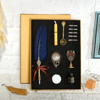 European Retro Creative Feather Dip Pen Gift Box Set - Fun Gifts & More