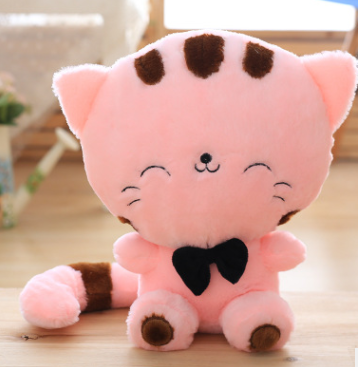 45cm Cute New style cat plush toys stuffed animals colorful big face cat doll kids pillow baby cushion pink/blue - Fun Gifts & More