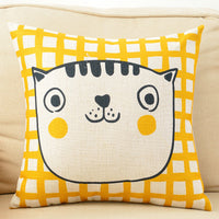 Cute cat pillowcases 45 cm x 45 cm