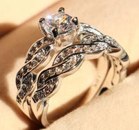 set of rings wedding ring set couple rings - Fun Gifts & More