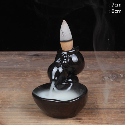 Mini Ceramic Backflow Incense Burner - Fun Gifts & More