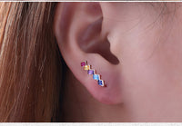 Sterling Silver Rainbow Earrings - Fun Gifts & More