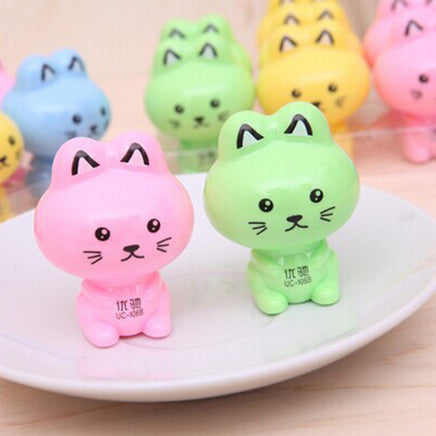 Student Cute Kitten Shape Cartoon Pencil Sharpener - Fun Gifts & More