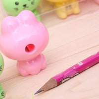 Student Cute Kitten Shape Cartoon Pencil Sharpener - Fun Gifts & More