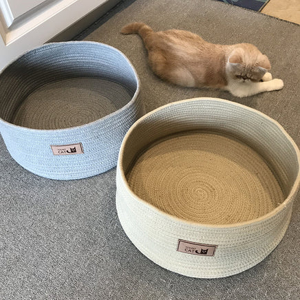 Small Cat or Dog Kennel Round Bed - Fun Gifts & More