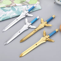 Angel Wing Sword Gel Pen Gold Silver Sword Black Gel Pen - Fun Gifts & More