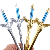 Angel Wing Sword Gel Pen Gold Silver Sword Black Gel Pen - Fun Gifts & More