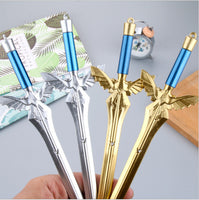 Angel Wing Sword Gel Pen Gold Silver Sword Black Gel Pen - Fun Gifts & More