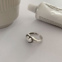 Open S925 Silver Love Hollow Out Ring - Fun Gifts & More