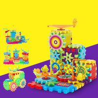 Electric Gears 3D Model Building Kits Plastic Brick Blocks Educational Toys for Kids - Fun Gifts & More