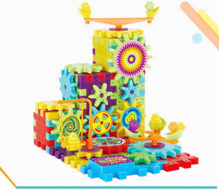 Electric Gears 3D Model Building Kits Plastic Brick Blocks Educational Toys for Kids - Fun Gifts & More