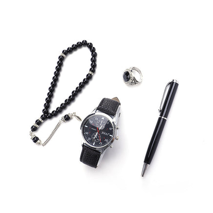 Set Boutique Gift Set Ring Rosary Quartz Watch Pen - Fun Gifts & More