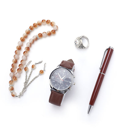 Set Boutique Gift Set Ring Rosary Quartz Watch Pen - Fun Gifts & More