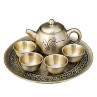 Metal Craft Orchid Creative Tea Set Gift Set - Fun Gifts & More