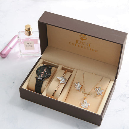 Ladies Gift Set Women Watch Bracelet Earring Necklace - Fun Gifts & More