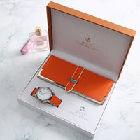 New Product Trendy Fashion Wallet Watch Set Box With Exquisite Gift Box Valentine'S Day Gift Ladies Gift Set - Fun Gifts & More