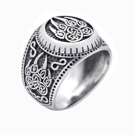 Viking Domineering Bear Claw Ring Nordic Mythology Bear Paw Thai Silver Ring - Fun Gifts & More