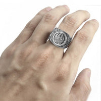 Viking Domineering Bear Claw Ring Nordic Mythology Bear Paw Thai Silver Ring - Fun Gifts & More