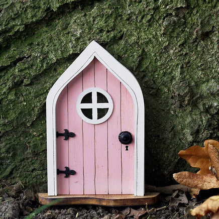 Independent Station Fairy Fairy Gate Fairytale Gate Courtyard Wooden Miniature Fairy Dwarf Gate Tree Decoration - Fun Gifts & More