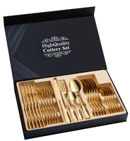 Stainless Steel Cutlery Set 24-Piece Gift Cutlery Steak Cutlery Gift Box - Fun Gifts & More