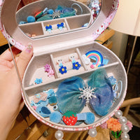 Headdress Hair Clip Princess Girl Baby Jewelry Set Gift Box - Fun Gifts & More