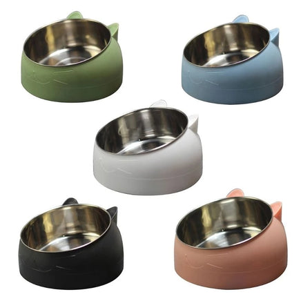 Protective Cervical Cat Bowl Oblique Mouth Pet Bowl - Fun Gifts & More